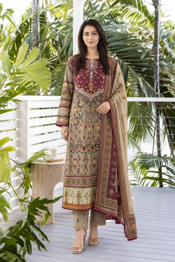 Floral Embroidered Pakistani Lawn Suit